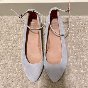 Dolce Vita gray suede flats